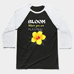 FLOWER BLOOM Baseball T-Shirt